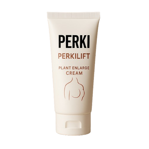 Tube of Perkilift Plant Enlarge Cream with illustration and text on label.