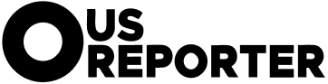The black and white logo for US Reporter, featuring a large stylized letter 'O'.