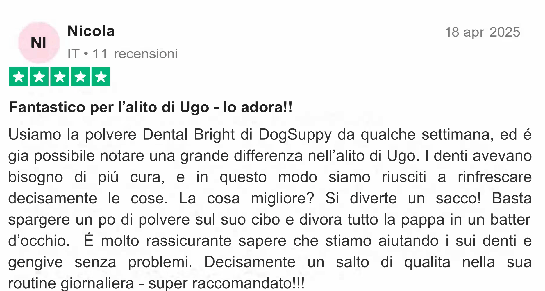 Recensione 1 Dental Bright
