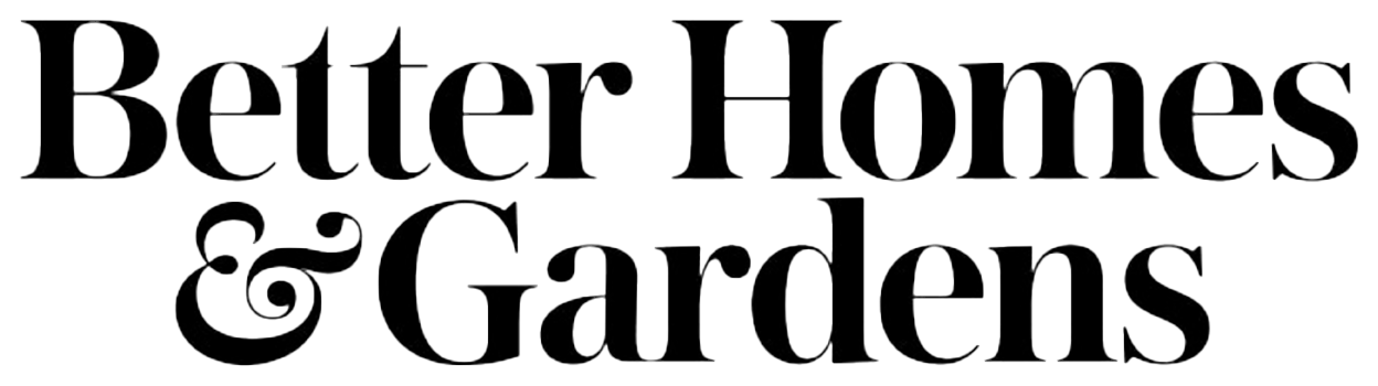 'Better Homes & Gardens' text logo in black font.