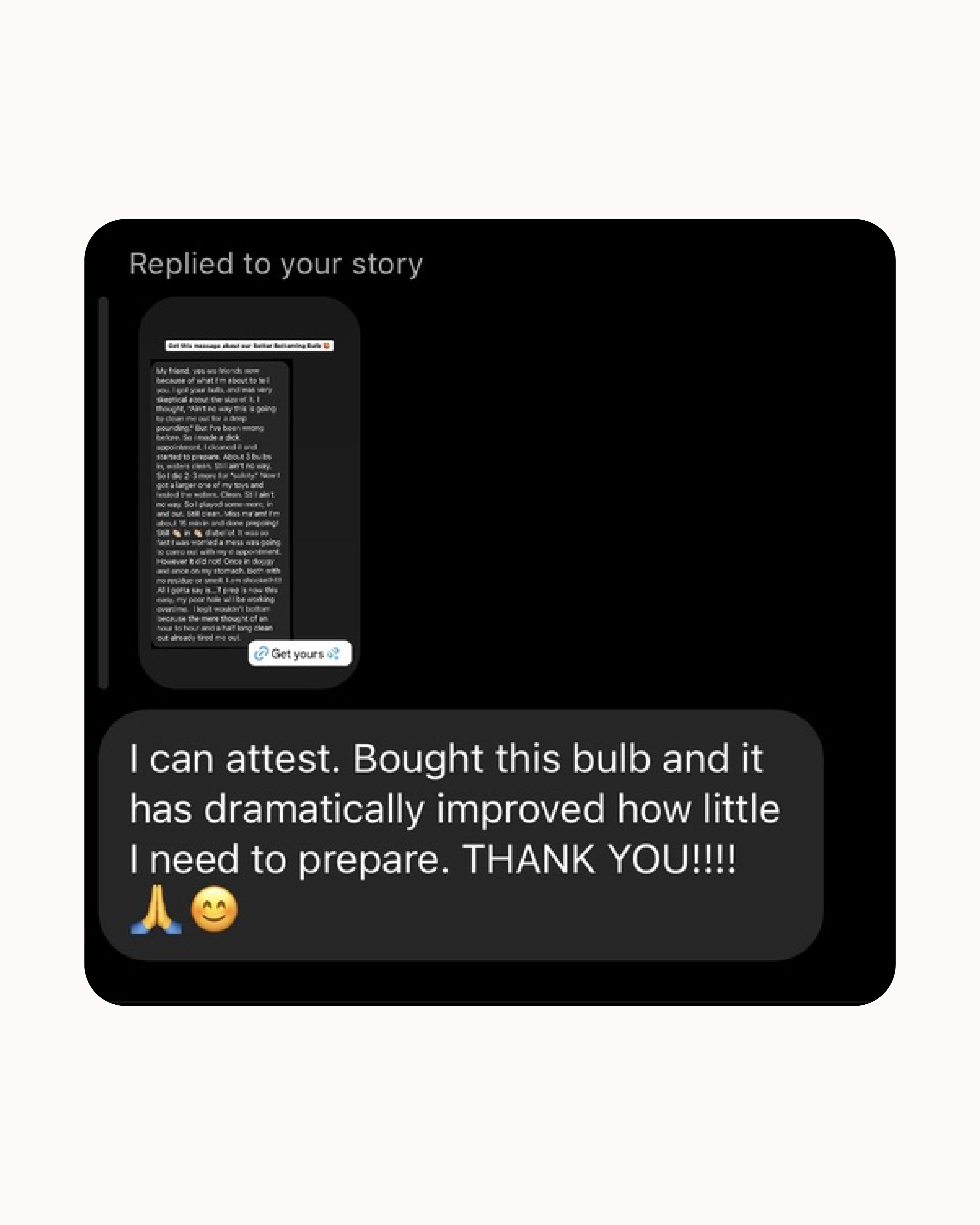 Screenshot of a social media comment with a profile picture.