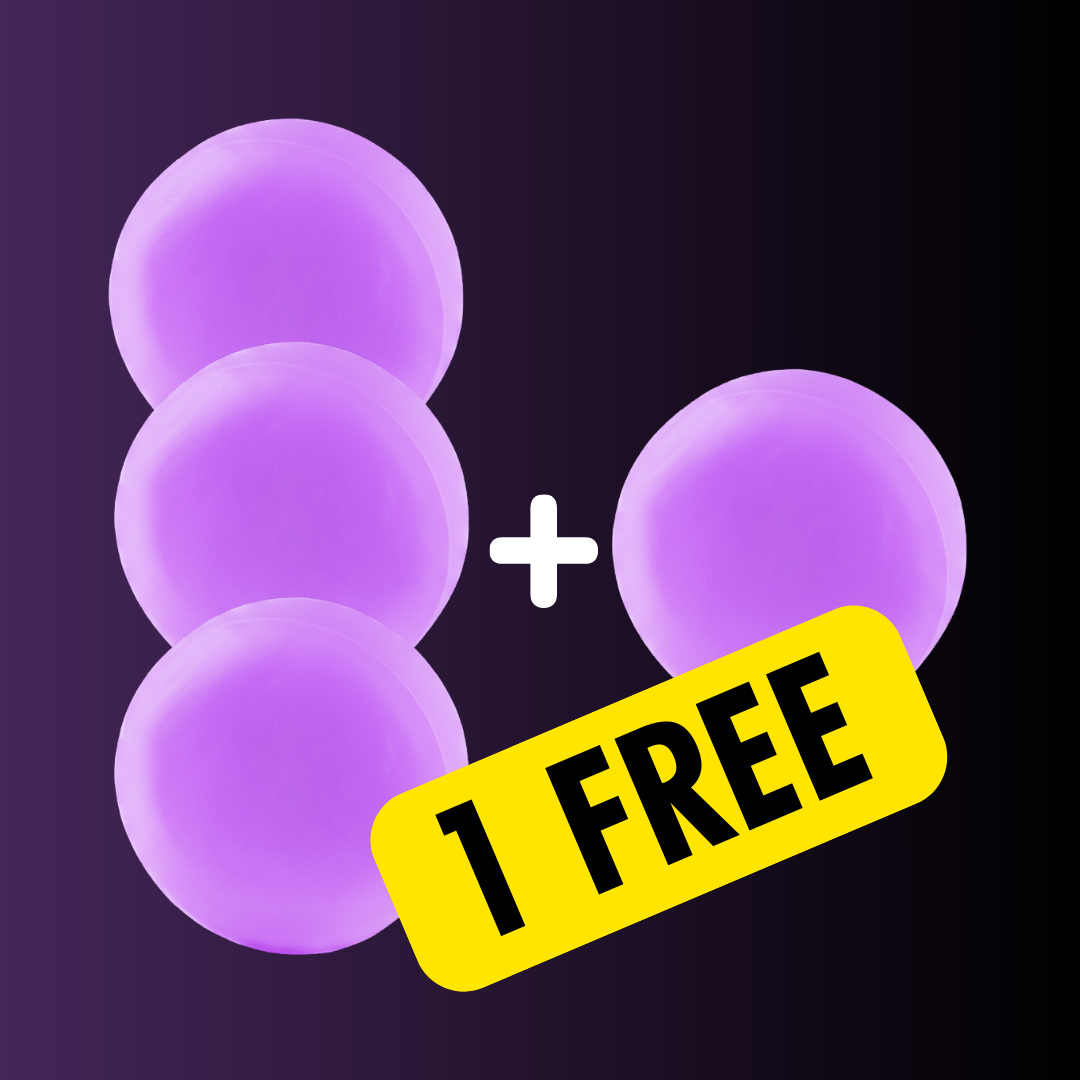 Four purple orbs plus one, with a yellow banner that says '1 FREE'.