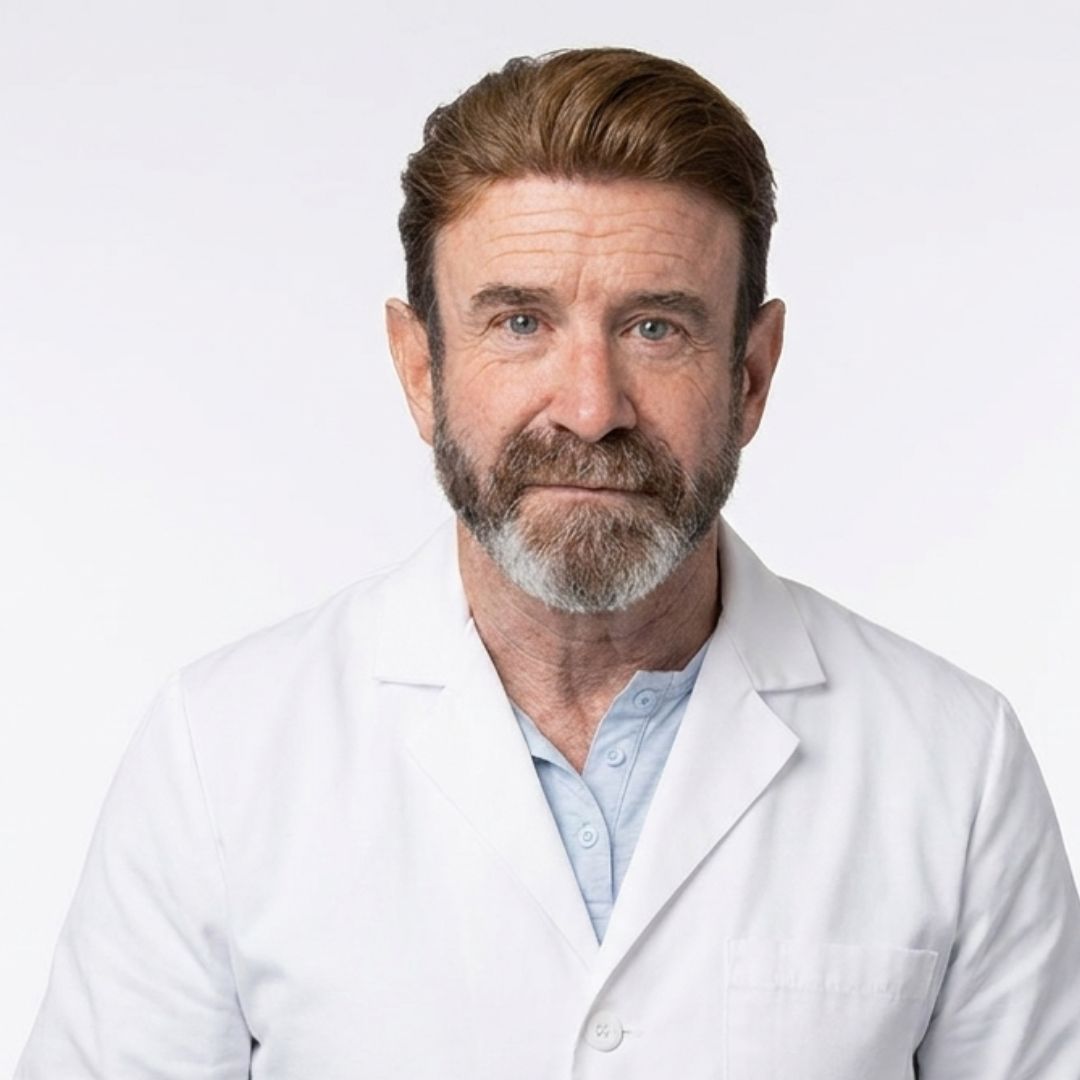 Doctor portrait with message explaining why Mirai Clinical soap is recommended for eliminating Nonenal aging odor at the source.