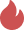 Red flame icon on a transparent background.
