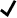 A pixelated black checkmark icon on a white background.