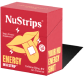 Red packaging box with 'NuStrips' and a tongue illustration holding a strip.