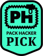 Teal badge with 'PH' and 'Pack Hacker Pick' text.