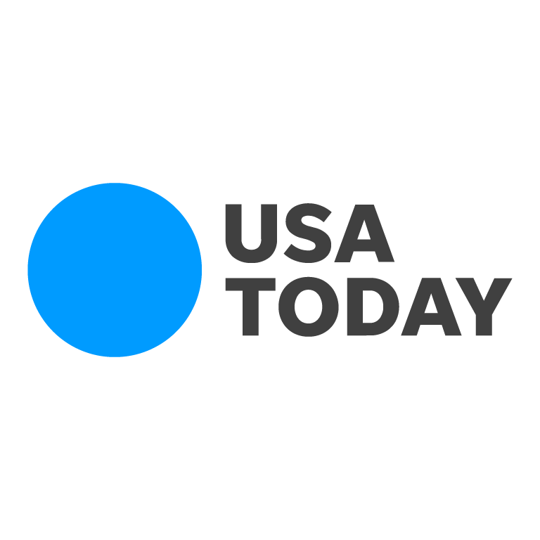 Blue circle next to 'USA TODAY' text.