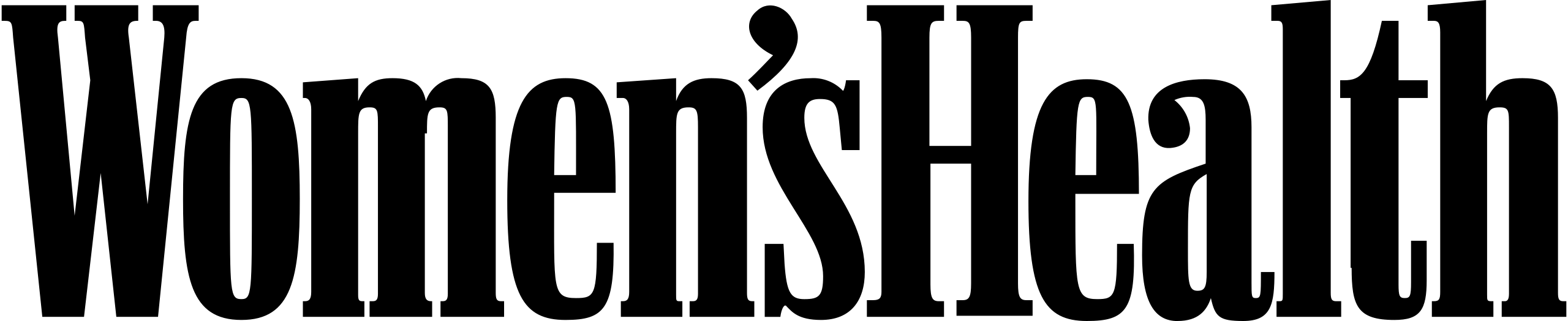 Black text logo reading 'Women's Health' on a transparent background.