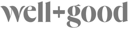 Logo with the text 'well+good' in gray font.