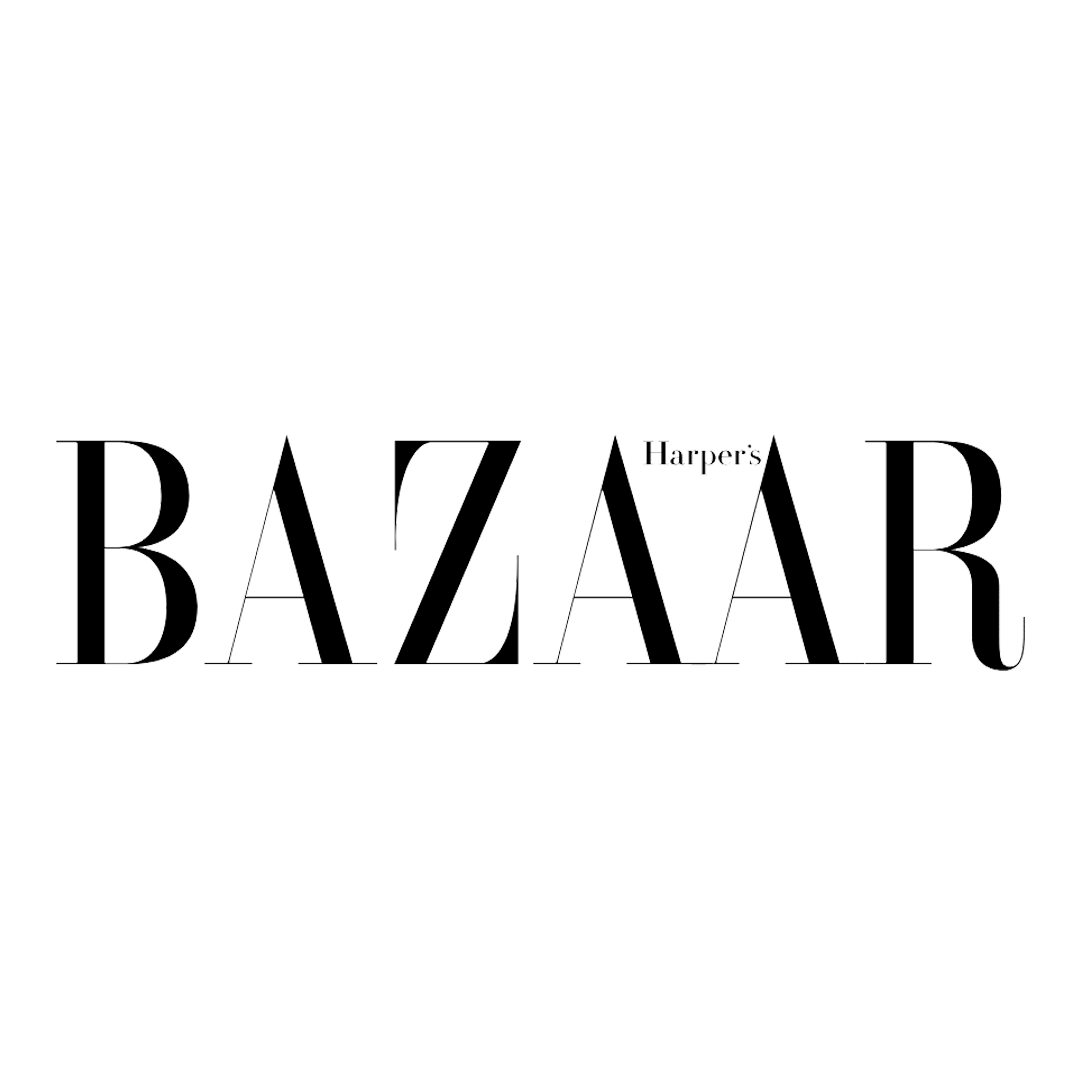 Logo of Harper's Bazaar magazine in black text on a white background.