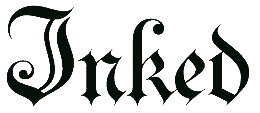 The word 'Inked' in black Gothic-style font.