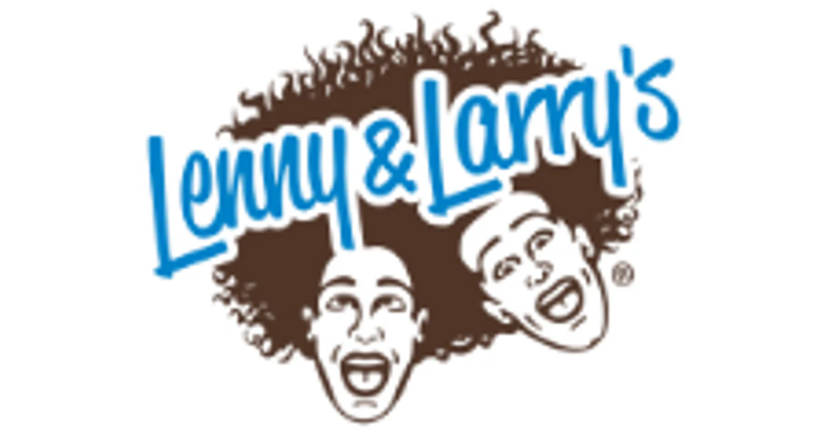 Logo with two cartoon faces and 'Lenny & Larry's' text.