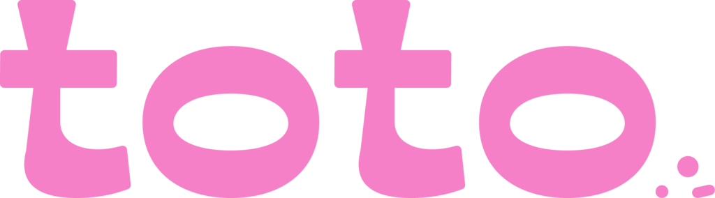 Pink text logo with the word 'toto' on a transparent background.
