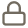 A gray, stylized icon of a closed padlock.