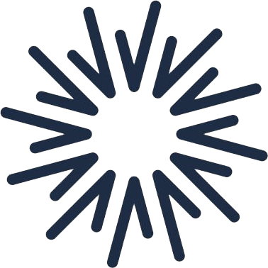 A circular pattern of dark blue arrows pointing outward.