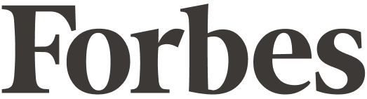 The Forbes logo, which is the word 'Forbes' in a dark gray serif font.