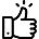 Black square with a white 'X' in the center.