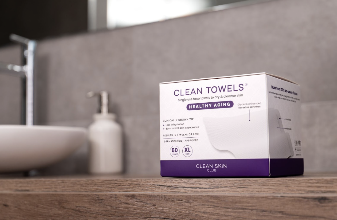 Clean Towels box in the bathroom