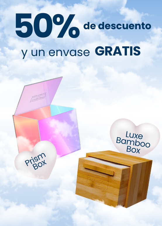 Image showcasing a 50% off with a free container