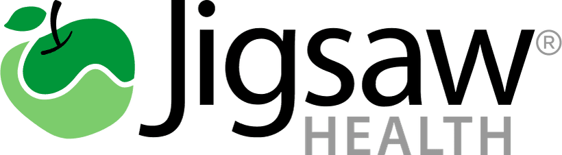 The Jigsaw Health logo, which features a stylized green apple next to the company name.