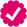 A pink, scalloped badge with a white checkmark inside.