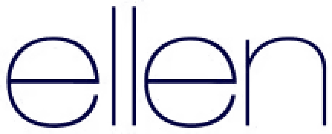 Intricate blue text spelling 'elgn' on a transparent background.
