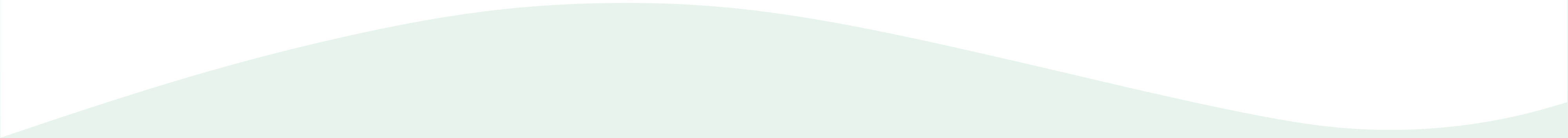 A simple green wave pattern on a white background.