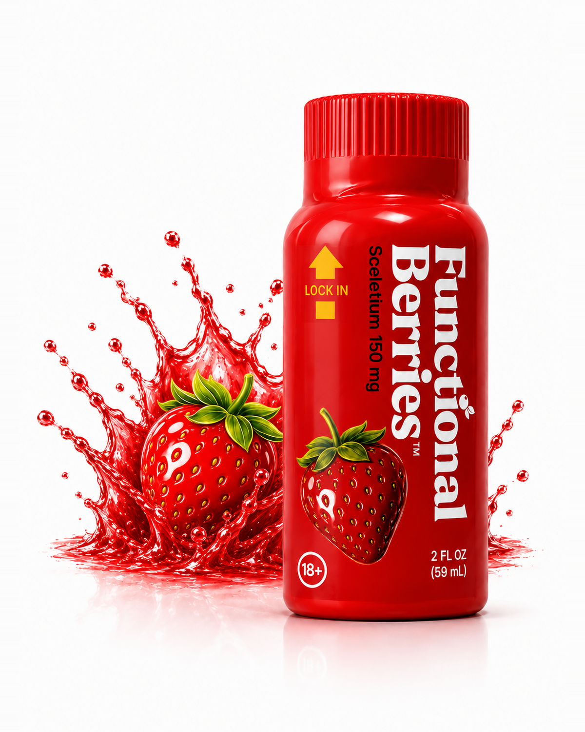 Functional Berries 2 fl oz strawberry Sceletium shot