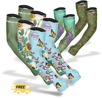 Colorful socks with floral and butterfly patterns, free shipping icon at the bottom.