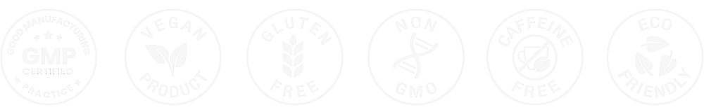 A light gray circular seal for 'Good Manufacturing Practice GMP Certified'.