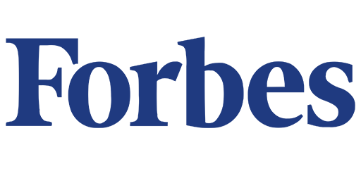 The Forbes logo in blue text on a green background.