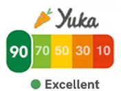 A color-coded score graphic with 90 and text 'Excellent' underneath.