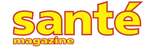 Logo of Santé magazine in yellow and red text.