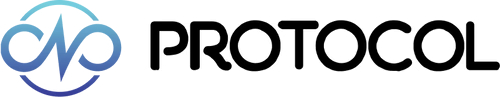 The Protocol logo, which features a blue circular icon next to the word 'PROTOCOL' in black text.