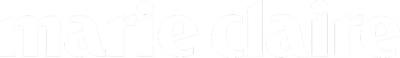 The logo for Marie Claire magazine in white lettering on a green background.