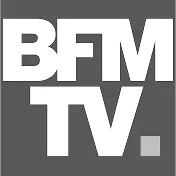 The BFM TV logo in white text on a grey background.